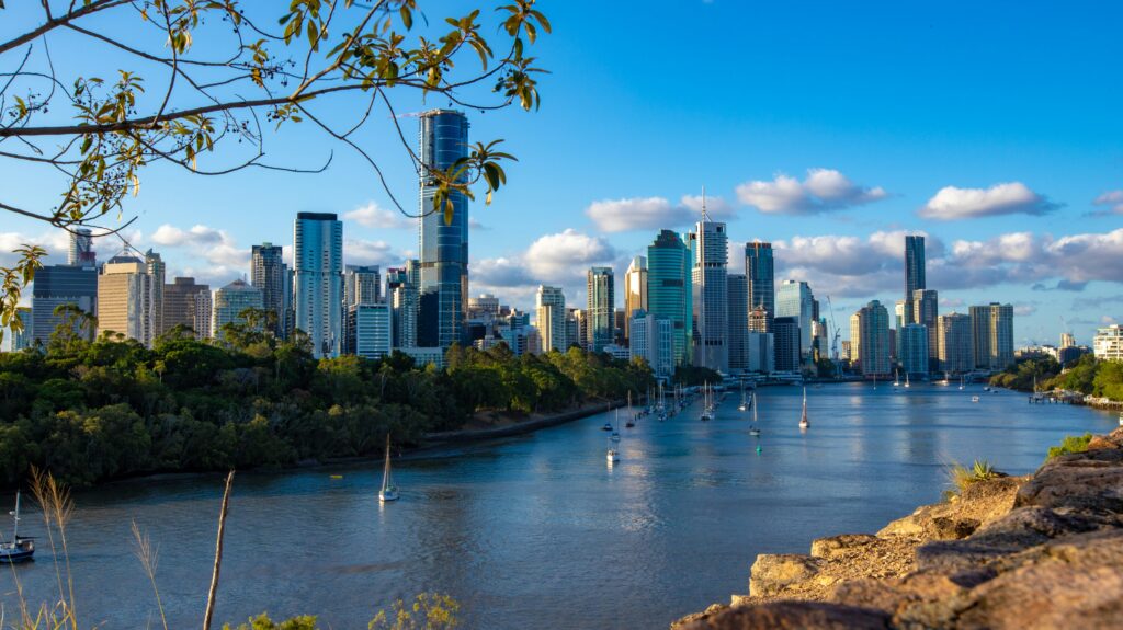 Brisbane CBD skyline daytime.
